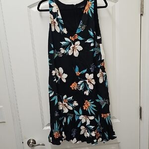 Karen Kane Black Ruffled Tiered Midi Sundress